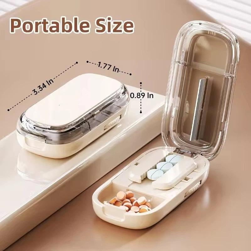 Pill Cutter Splitter for Cutting Multiple Pills, Adjustable Pill Cutter Splitter for Small and Tiny Pills with Accurate Pill Alignment