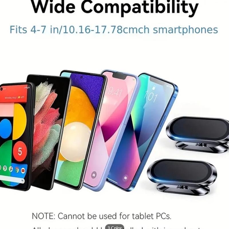 3Pcs Car Magnetic Phone Holder Mount Universal Suction Cup Navigation Support Adjustable 360 Rotation for Automotive Supplies