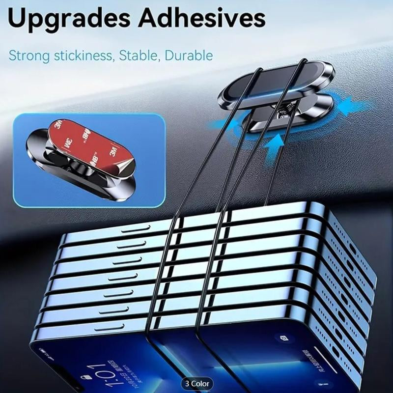 3Pcs Car Magnetic Phone Holder Mount Universal Suction Cup Navigation Support Adjustable 360 Rotation for Automotive Supplies