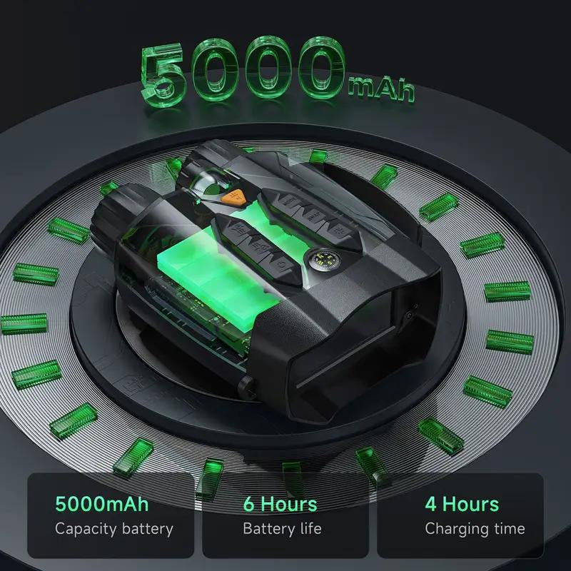 3.0 Inch 4K Night Vision Binoculars with 32GB SD Card, Rechargeable, Digital Electronic Gifts - Hunting Gifts for Men/Dad/Husband - Cool Tech Gadgets for Camping/Boating, 10X, Camera