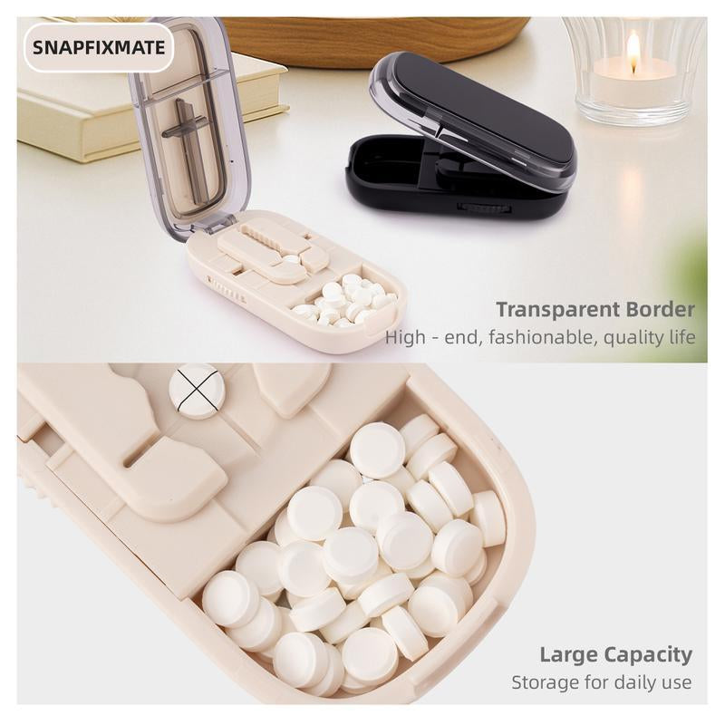 Pill Cutter Splitter for Cutting Multiple Pills, Adjustable Pill Cutter Splitter for Small and Tiny Pills with Accurate Pill Alignment