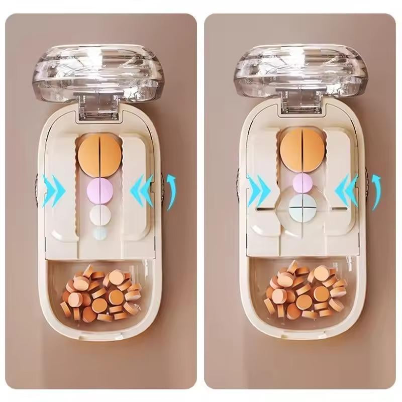 Pill Cutter Splitter for Cutting Multiple Pills, Adjustable Pill Cutter Splitter for Small and Tiny Pills with Accurate Pill Alignment