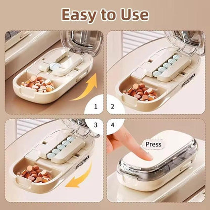 Pill Cutter Splitter for Cutting Multiple Pills, Adjustable Pill Cutter Splitter for Small and Tiny Pills with Accurate Pill Alignment
