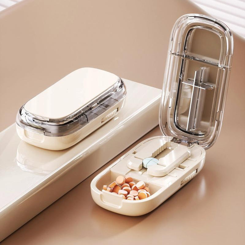 Pill Cutter Splitter for Cutting Multiple Pills, Adjustable Pill Cutter Splitter for Small and Tiny Pills with Accurate Pill Alignment